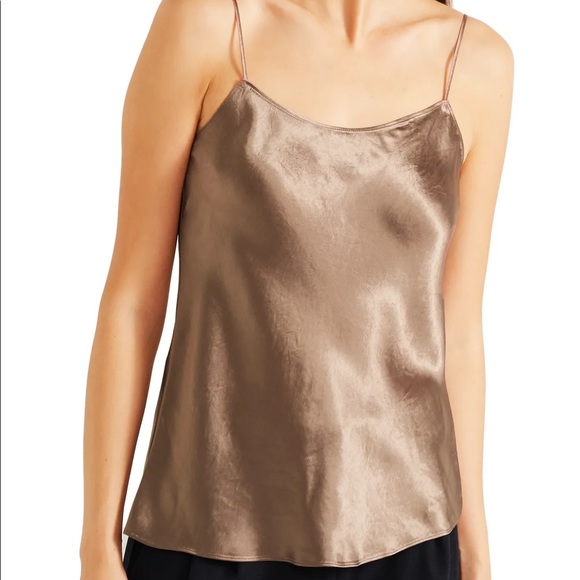Vince Tops - Vince Taupe Satin Camisole